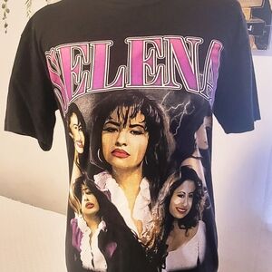 Selena Black Graphic Tee